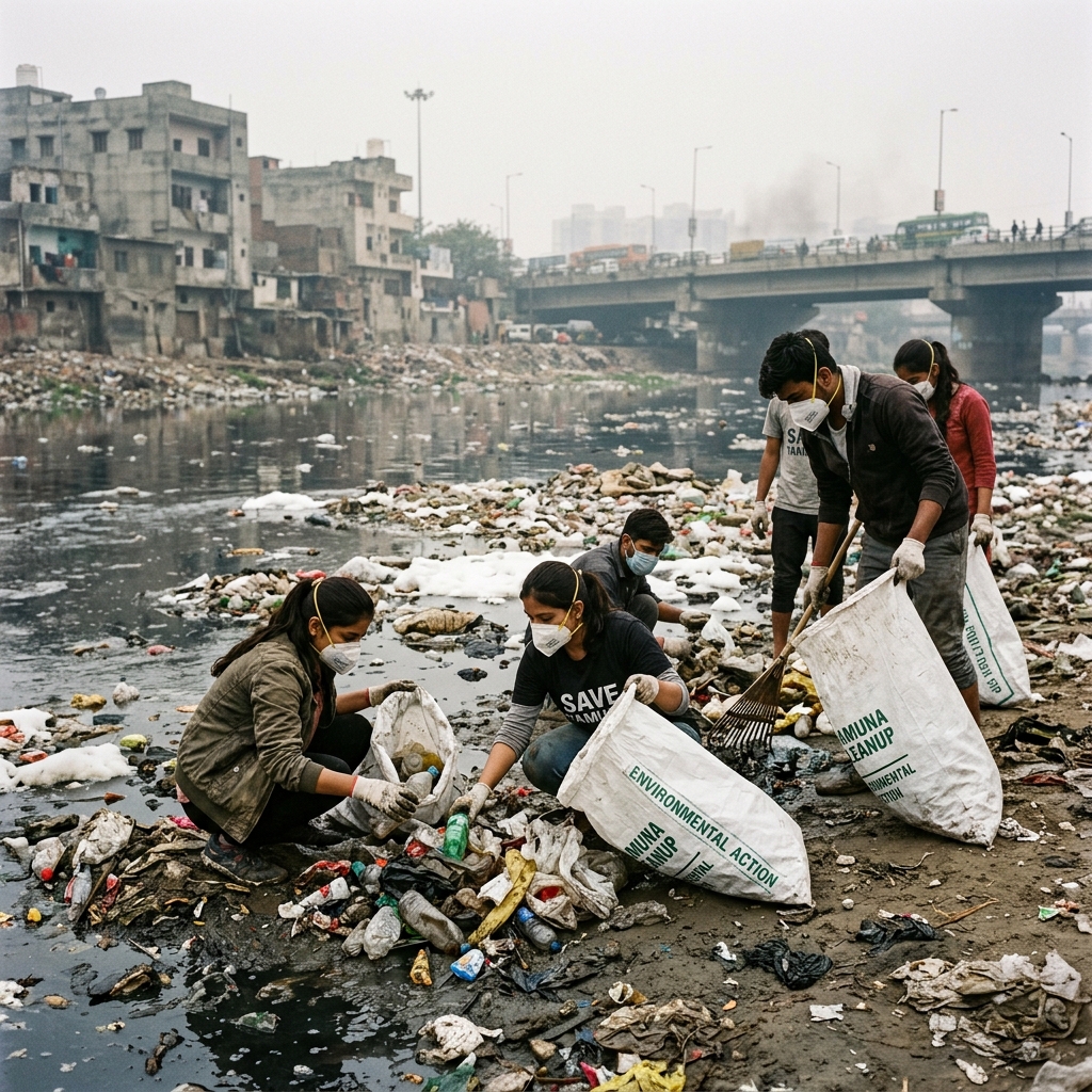 Team Earth Warrior Clarifies Stance on Yamuna Cleaning Drive: 'We Are Independent'